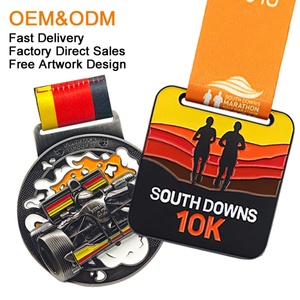 Cintas Personalizadas Económicas para Premios Deportivos, Placa de Premio para Maratón de la Liga de Campeones, Medallas de Metal con Diseño Personalizado - Product Image 1