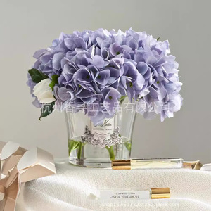Scented <b>Hydrangea</b> <b>Artificial</b> Flowers Polyester Romantic Dreamy Aromatherapy Ornaments For Wedding Living Room Entryway Decor - Product Image 4