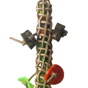 Деревянные игрушки для птиц: попугаев, мелких волнистых попугайчиков, неразлучников и конюр — экологичная роскошная игрушка для клетки, для жевания - Product Image 1