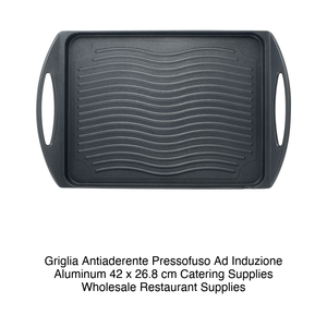 Grille antiadhésive 42 × 26,8 cm en aluminium moulé sous pression pour induction - Product Image 2