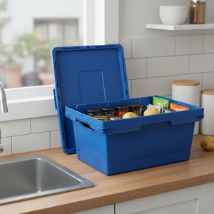 4625 Conical Plastic Storage <b>Crate</b> with Lid for Kitchen Use Pharmaceutical Box - Product Image 3