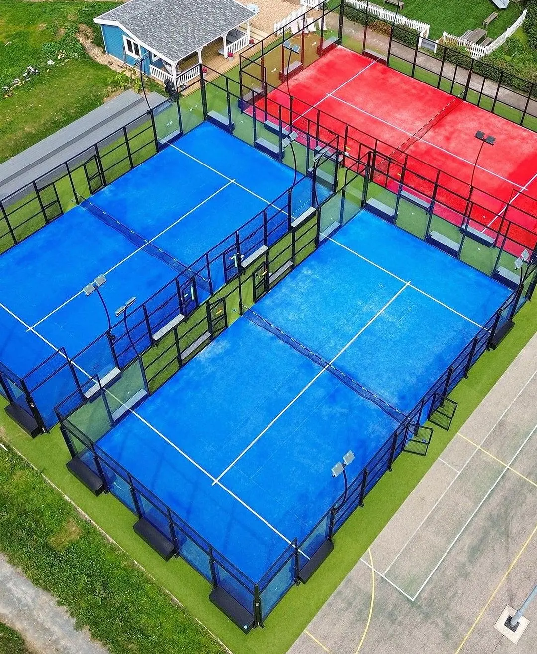 JSMC professional Padel Court Best Quality Padel Tennis Court for Outdoor Sports with Rain Roof