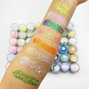 ผงกลิตเตอร์แต่งหน้าหลากสีกันน้ำขายดีทั่วโลก MLM Custom Makeup แบรนด์ส่วนตัว อายแชโดว์ชิมเมอร์ ปลอดสารพิษ ติดทนนาน - Product Image 2