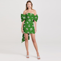 Robe d'été 2026 à bretelles spaghetti, imprimé floral, coupe évasée, robe soleil, robe moulante, mini-robe de soirée pour femmes