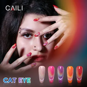 Unas Caili-esmalte de Gel de ojos de gato, nuevo diseño colorido, gran oferta
