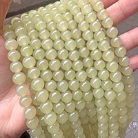 Qingshui Hetian Jade Perles Clair Eau Vert Lâche Semi-Fini pour DIY Bracelet Collier Accessoires Perles De Pierre