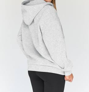 Sudadera con Capucha de Lana para Mujer, Otoño 2026, Estilo Holgado, Delgada, Cortavientos, Informal, con Logotipo - Product Image 5