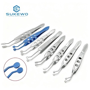 Pinzas de Masaje para Glándulas de Meibomio KEWO, 11 cm, Pinzas Quirúrgicas Oftálmicas Cosméticas, Instrumento de Terapia para Ojo Seco MGD - Product Image 1