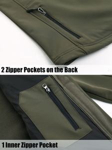 "Diseño personalizado de las mujeres impermeable transpirable a prueba de viento suave Shell CHAQUETAS-Thin Stand Collar" - Product Image 6