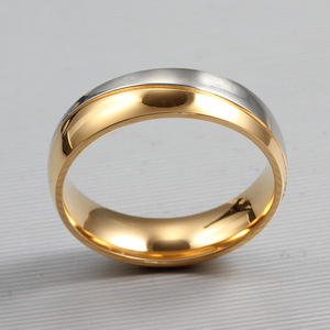 Anillo de Pareja de Acero de Titanio de Moda al por Mayor, con Micro Pavé de Circonita Cúbica, Impermeable, Antidesvanecimiento, Anillo Diario a Juego para Enamorados, de Tendencia - Product Image 4