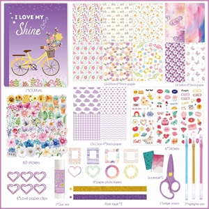 Set Regalo di Cancelleria Personalizzato con Logo, Kit per Journaling con Adesivi, Nastro Washi e Quaderno per Ragazze e Studentesse - Product Image 3
