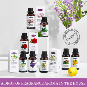 Aceite Esencial de Vidrio de Lujo para Difusor, Humidificador, Ambientador de Coche, 30 ml, Set de Aromaterapia, 8 Aromas, Extracto Natural de Plantas - Product Image 5