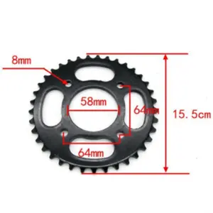 제조 판매 37 OEM 품질 스프로킷 A3 45 스틸 오토바이 스프로킷 키트