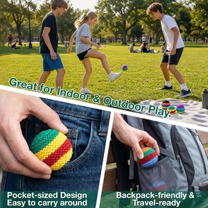 En stock: Balones de sandbag tejidos a mano, Hacky Sack, World Footbag - Product Image 4