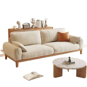 Nordic Fabric <b>Sofa</b> Solid Wood 180/210/240/280/300Cm Three Seater Living Room <b>Sofa</b> - Product Image 3