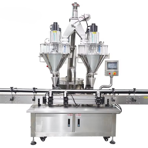 Machine de remplissage de poudre de haute précision à double tête pour assaisonnements, fromage, farine, lait et lait de soja - Product Image 1