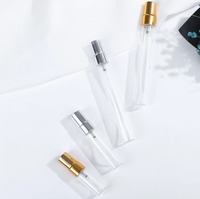 Flacon pulvérisateur vide en verre transparent pour échantillons de parfum, atomiseur de test d'huile, emballage cosmétique fantaisie en gros, rond, 2 ml, 3 ml, 5 ml, 10 ml