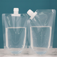Impression claire personnalisée 30ml 50ml 100ml 200ml 300ml 500ml 1L 6oz 8oz 12oz 16oz sac de poche portable Doypack jus liquides