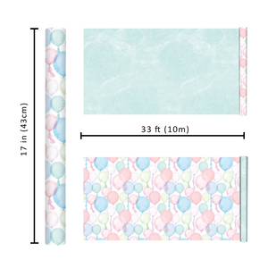 Watercolor Balloon Gift <b>Wrap</b> <b>Paper</b> Tassel Balloon Pattern Double Sided For Girl Birthday Party Favor Box Craft Wrapping Sheet - Product Image 6