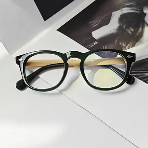 Tasarımcı tarafından kadın erkekler için asetat Anti-gözlük çerçeveleri çerçeve ile yeni Vintage zarif mavi ışık gözlük gözlük