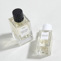 Flacon de parfum de luxe 50 ml avec boîte, emballage carré en verre, base lourde, étiquette personnalisée pour marques ODM