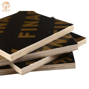 Hot Sale High Quality Film Faced Plywood Construction Plywood Shuttering 18mm Formwork Film Poplar Wood Black Color