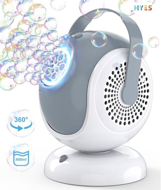 Huiye 360° Oscillation Bubble Machine Automatic Bubbles Blower