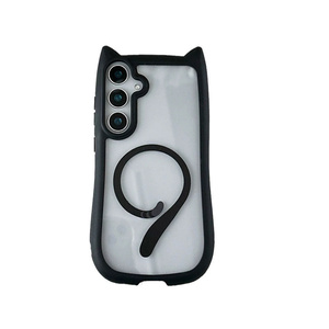 เคสแม่เหล็กหูแมว3D ใหม่ล่าสุดสำหรับ iPhone 16 15 14 13 12 PRO MAX 16 PLUS 13 <span class=keywords><strong>Mini</strong></span> 12 <span class=keywords><strong>MINI</strong></span> สำหรับ Samsung <span class=keywords><strong>S23</strong></span> S24 S25 Plus - Product Image 4