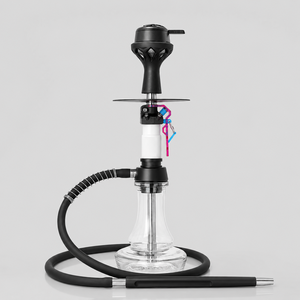 Chicha de style grenade en acier inoxydable premium 42 cm, avec base en verre et un seul tuyau, ensemble complet, coffret cadeau, pour bars et salons, vente en gros - Product Image 3
