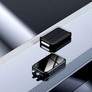 Banco de energía solar de fábrica China viene con interfaces duales tipo C 22,5 W carga súper rápida con linterna fuerte - Product Image 4