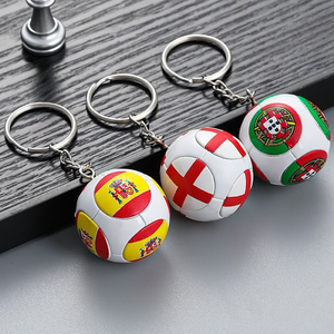 Hot bán tùy chỉnh mini bóng đá bóng keychain sáng tạo nhựa đội bóng đá quyến rũ Mặt dây chuyền với Argentina cờ in ấn - Product Image 4