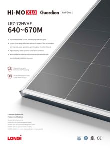 Lgi Himo X10 panel tenaga surya wajah, modul fotovoltaik teknologi Hpbc 660 665W 670W 2.0 W panel surya wajah Tinggi - Product Image 2