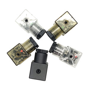 Konektor transparan putih DIN43650A dengan lampu LED merah 2 + 1 GND AC voltase bagian katup kategori produk - Product Image 2