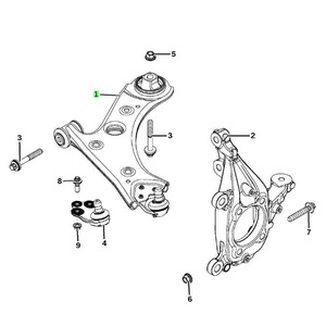 Brazo de Control de Suspensión Delantera para Jeep Renegade 68248007AA 68248006AA, Pieza de Repuesto del Sistema de Amortiguadores MacPherson - Product Image 4
