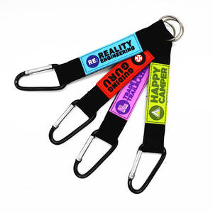 LLavero de poliéster con logotipo personalizado de alta calidad, cordón corto con gancho de Metal, venta al por mayor - Product Image 6