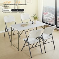 Chaise de table pliante portable d'extérieur en métal – Chaise de table longue pliante pour salle à manger, réunion, formation avec dossier
