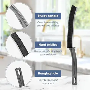 Factory Supply Portable Kitchen Bathroom Tiles Crevice Cleaning Brush Window Gap Cleaning Brush