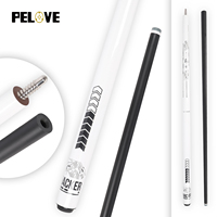Vente en gros de queues de billard en fibre de carbone de haute qualité, taille de la pointe 12,5 mm, personnalisables, en érable dur, 1/2 brisé, pour billard américain