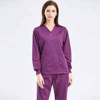 Nouveaux ensembles de blouses chirurgicales haut de gamme en tissu Dobby polyester/coton pour femmes chirurgiennes, tenue de bloc opératoire Needle XYZ