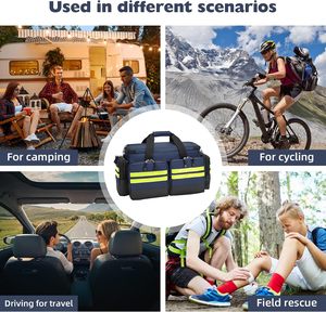 Botiquín de Primeros Auxilios Personalizado, Caja de Primeros Auxilios de Plástico Impermeable con Suministros Médicos para el Hogar, la Oficina y el Vehículo - Product Image 5