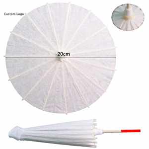 Parasol en papier couleur unie inspiré des fées, diamètre 84 cm, pour cadeaux personnalisés - Product Image 5