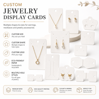 Cartes de présentation de bijoux et boîtes cadeaux pour boucles d'oreilles papillon délicates en perles, faites à la main, personnalisées, écologiques, avec design sur mesure