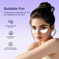 Masque Hydrogel OEM pour le Contour des Yeux, 10 Paires, 32x65mm, Acide Hyaluronique, Niacinamide, Hydratant, Anti-Cernes, Marque Privée