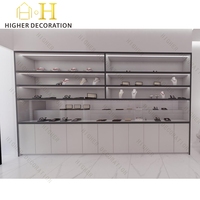 Présentoir en bois personnalisé pour sacs à main avec éclairage, vitrine de présentation pour sacs, design intérieur de boutique