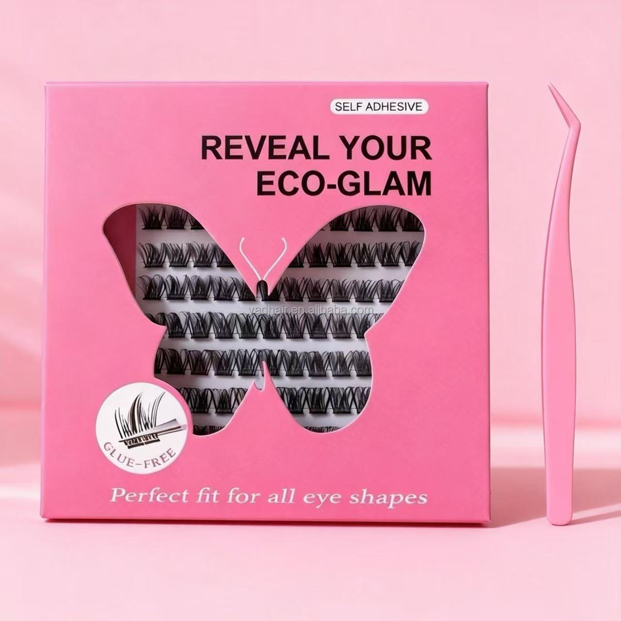 DF06Press on Lashes with Lash Tweezers