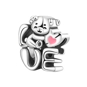 Original White Copper <b>Bead</b> <b>Bracelet</b> - DIY Bear LOVE Jewelry, Personalized Women's Jewelry - Product Image 1