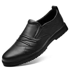Chaussures décontractées pour hommes en cuir véritable, grandes tailles 38-48, mocassins à enfiler, chaussures plates pour hommes, fabrication artisanale, mocassins de luxe pour homme - Product Image 3