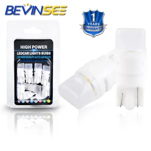 Bevinsee par de lâmpada branca para estacionamento, led t10 w5w, daihatsu, daewoo