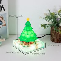 Regalo Personalizado de Navidad, Regalos Personalizados, Decoración de Luces para el Hogar, Lámpara Magnética Levitante para Árbol de Navidad con Colores RGB