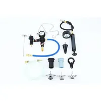 Kit de test de fuites du système de refroidissement automobile en alliage d'aluminium CIHOO 28 pièces, jauge de pression de radiateur, outil de diagnostic sous vide